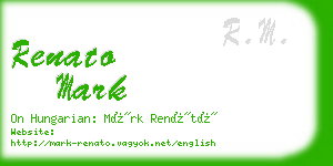 renato mark business card